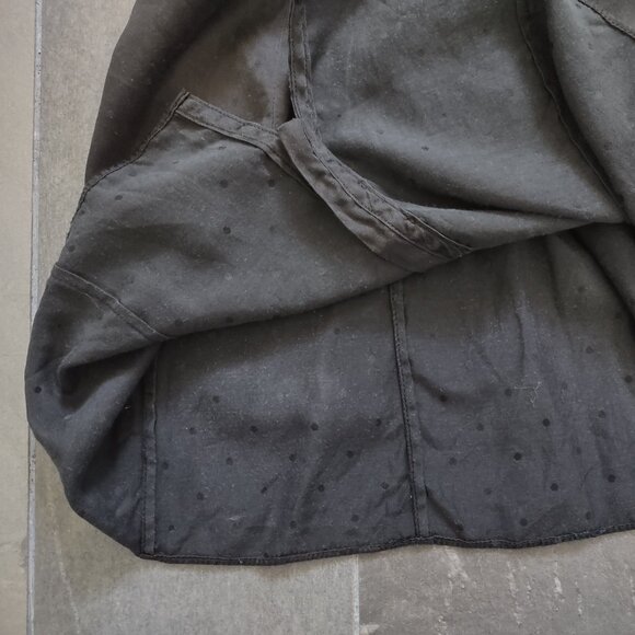 Banana Republic silk flutter sleeve top - black - M - Picture 6 of 6